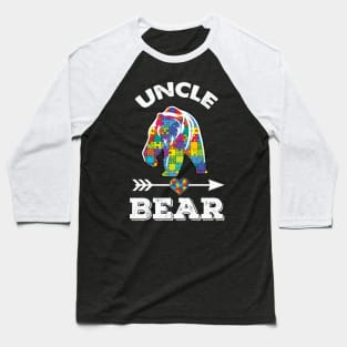 Uncle Bear Autism Awareness Baseball T-Shirt